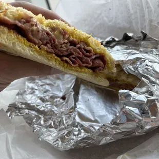 Hot Pastrami Sandwich