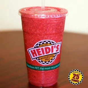 a drink in a plastic cup