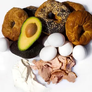 food, donuts, dough desserts