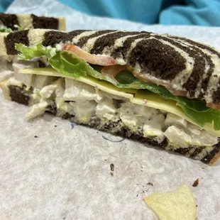 Chicken Salad on Marbled Rye