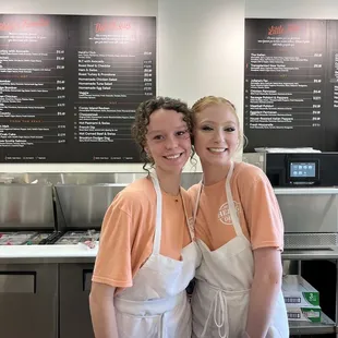 McKayla and Peyton were so friendly, helpful with the menu, and made our food so thoughtfully and fast!