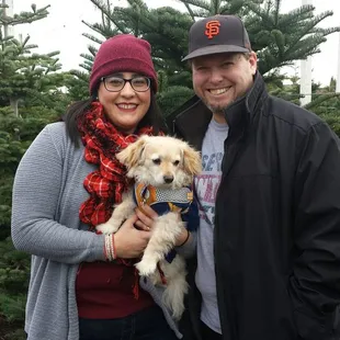 Merry Christmas! Photo taken by the owner who offered to help us capture some holiday photos.