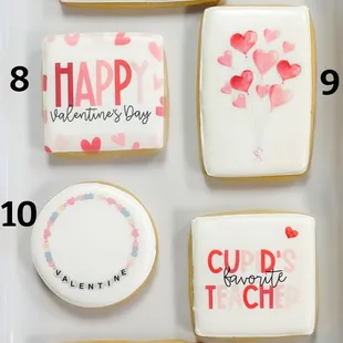 Custom Decorated Valentine Cookies