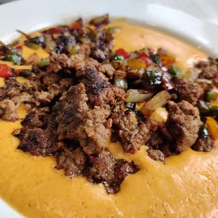 Queso con carne