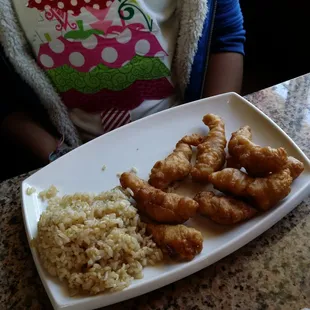 Kids sweet and sour chicken