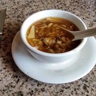 Hot and sour soup.