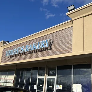 the front of the building