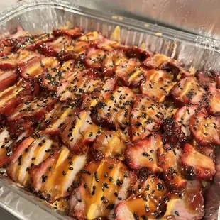 Char Sui with bacon fried rice