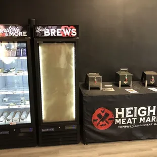 a display of meat products