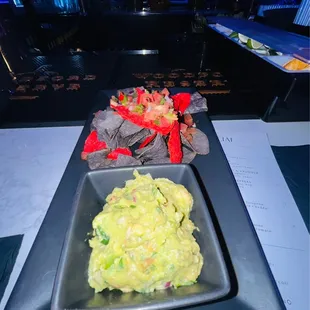 Guacamole and chips