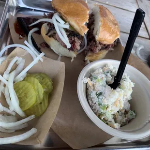 Chopped Brisket Sandwich