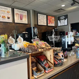 a man standing at the counter
