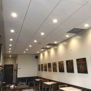 Section of coffee shop.