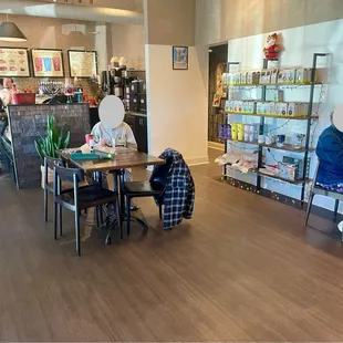 View of ordering counter from my seat