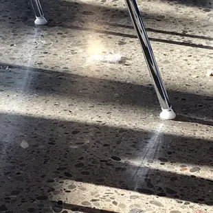 The floors are very dirty for New Years Day!