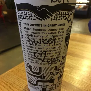 If you like a sweet latte, try the Sweetheart. It's a blend of strawberry and almond. It's a perfect late Valentine's Day drink.