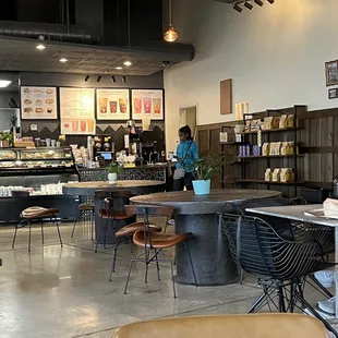 he interior of a coffee shop