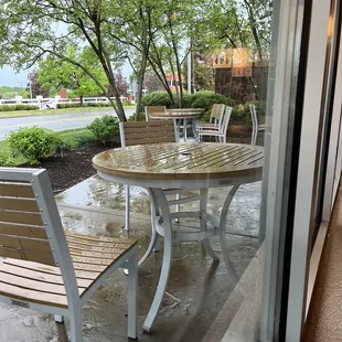 outside