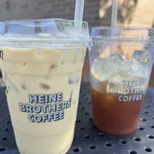 two cups of iced coffee