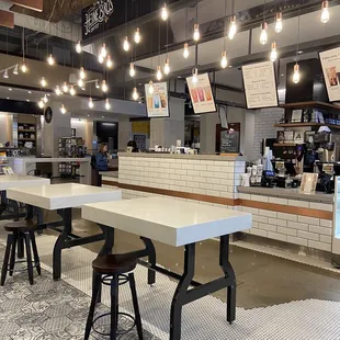 the interior of the restaurant