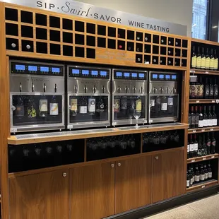 Self serving wine tasting