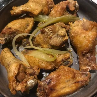 Garlic rub chicken wings