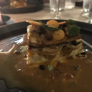 carrot lasagna, a great surprise for the evening.