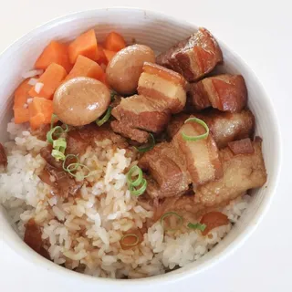 Braised Pork Belly Rice Bowl