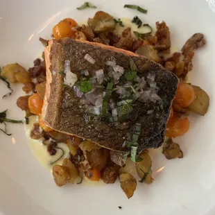 Roasted salmon