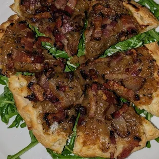 Bacon onion tart