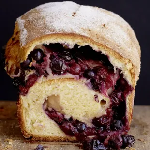 Pastry chef John&apos;s famous Huckleberry Brioche