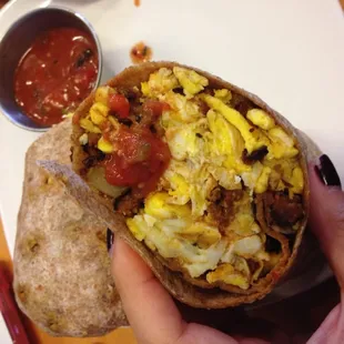 Eye opener burrito