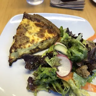 Quiche Lorraine with side salad!