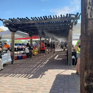 Back side of the market