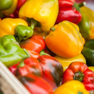 Tucson grown bell peppers.