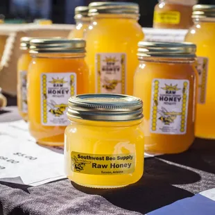 Local honey from Southwest Bee Supply.