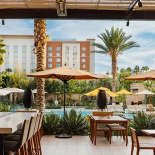 outdoor dining area