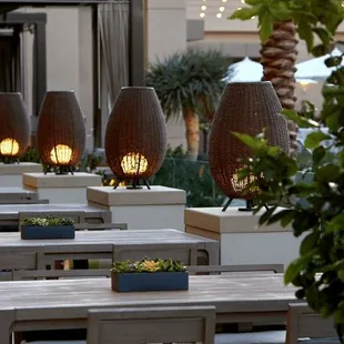 outdoor dining area