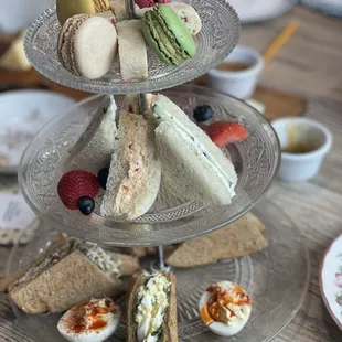 Tea service for TWO people. It's not unlimited