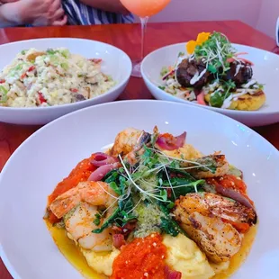 Grilled Shrimp Polenta