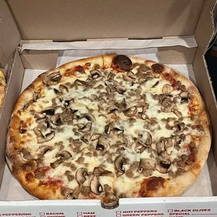 Large Mushroom Pizza