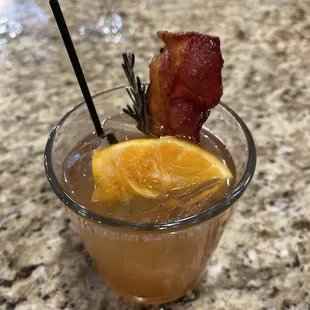 Maple bacon old fashioned