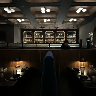 Beautiful bar from our booth.