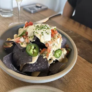 Blue Crab Nachos &amp; peek of the daiquiri