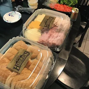 a variety of sandwiches