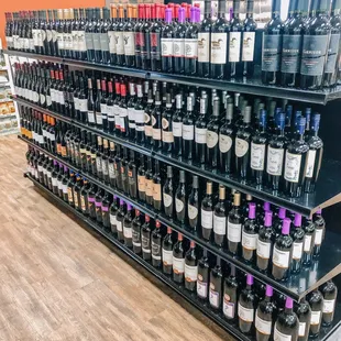 Great selection of white and red wine