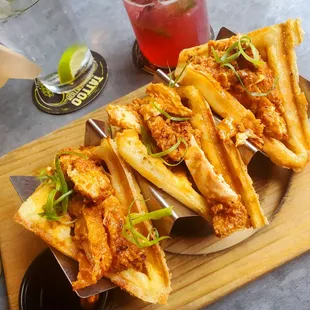 Chicken Waffle Tacos