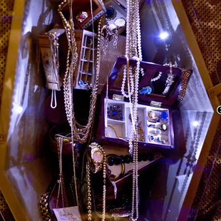 One of the "Heist" themed art installations inside of the venue.