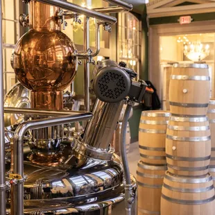 the inside of a brewery
