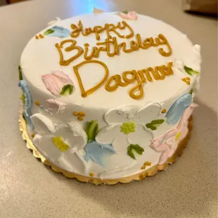 The actual cake they did for me